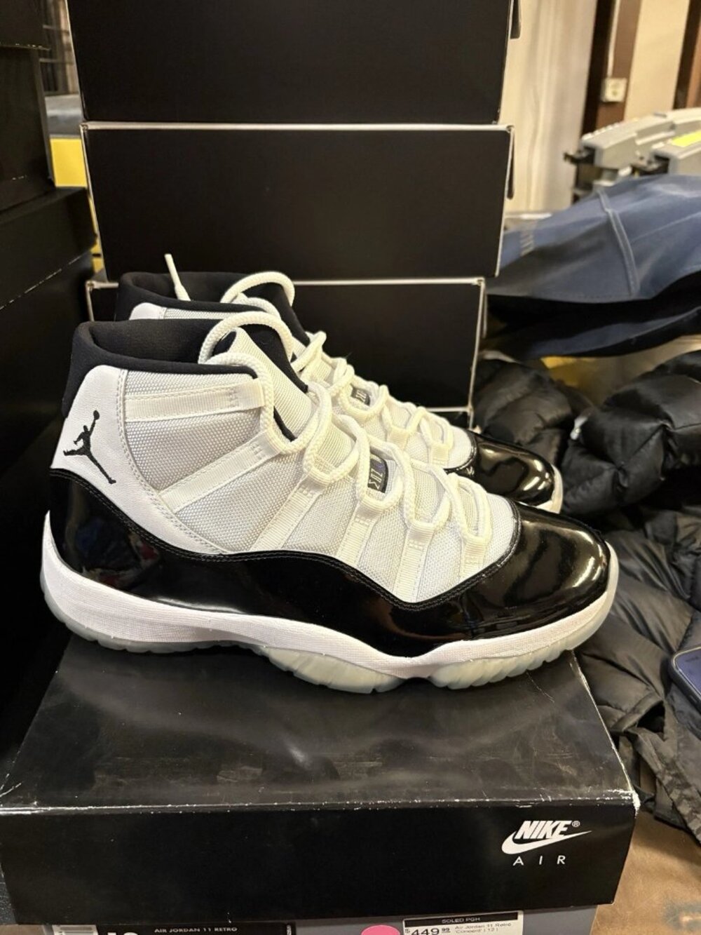 WORN Men’s Air Jordan 11 Retro Concord(2018) 378037-100 Size 12 WITH BOX